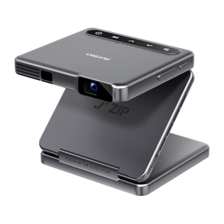 Aurzen Zip Projector Portatile Pieghevole Grigio