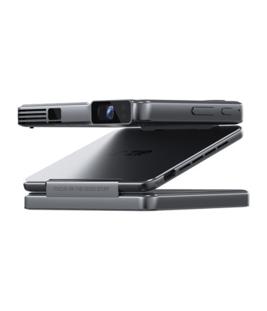 Aurzen Zip Projector Portatile Pieghevole Grigio