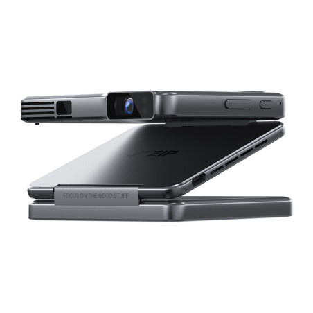 Aurzen Zip Projector Portatile Pieghevole Grigio