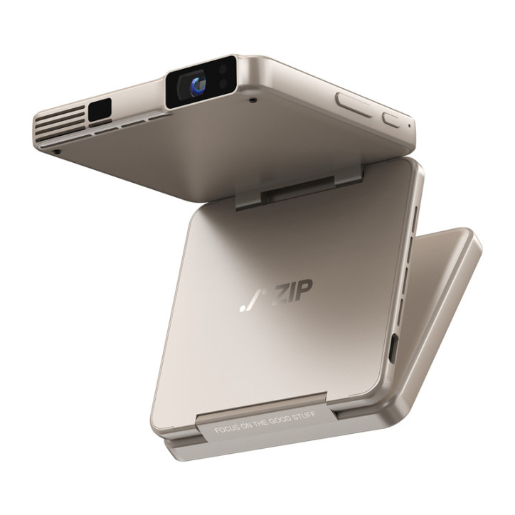 Aurzen Zip Projector Portatile Pieghevole Oro