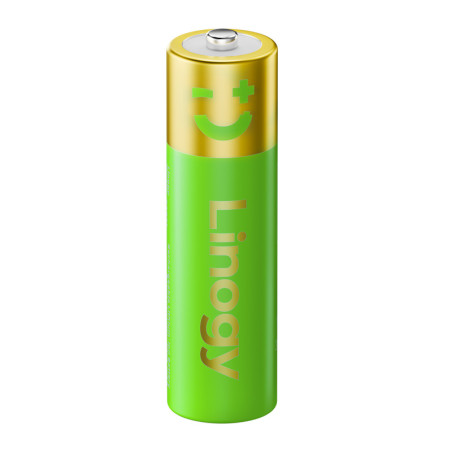 LINOGY Set 8 Batterie Ricaricabili Li-ion Pro AA