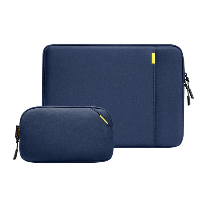 TOMTOC Defender-A13 Custodia per Laptop + Set Cover 14" (Blu Navy Blu )