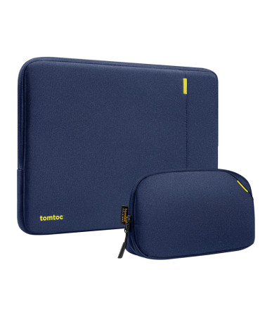 TOMTOC Defender-A13 Custodia per Laptop + Set Cover 14" (Blu Navy Blu )