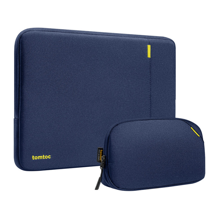 TOMTOC Defender-A13 Custodia per Laptop + Set Cover 14" (Blu Navy Blu )
