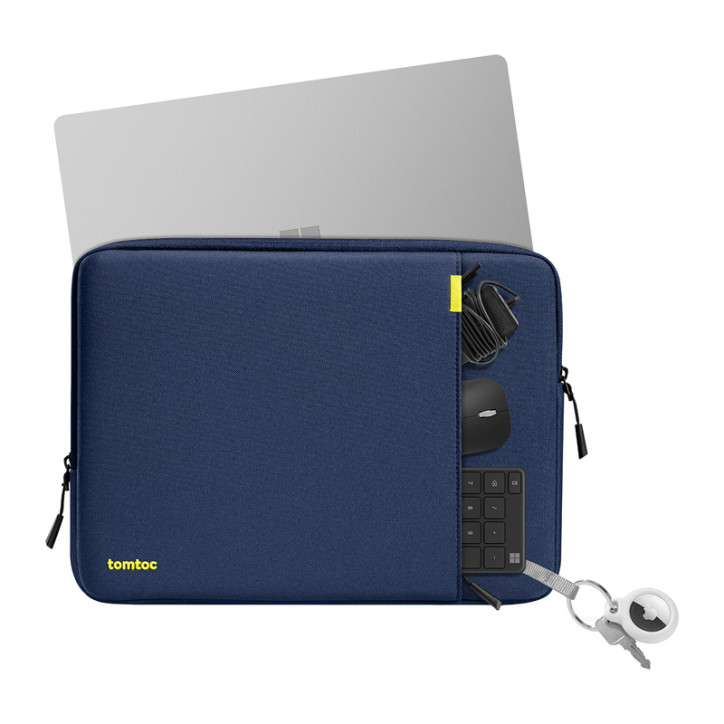 TOMTOC Defender-A13 Custodia per Laptop + Set Cover 14" (Blu Navy Blu )