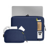 TOMTOC Defender-A13 Laptop Sleeve + 14" Case Set (Navy Blue)