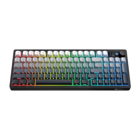 Onikuma MT902 Tastiera Gaming 2.4G Wireless RGB (Bianco e Nero Gradiente)