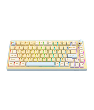 Tastiera Gaming Meccanica Onikuma MT707 Tri-Mode RGB Gialla