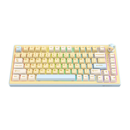 Tastiera Gaming Meccanica Onikuma MT707 Tri-Mode RGB Gialla