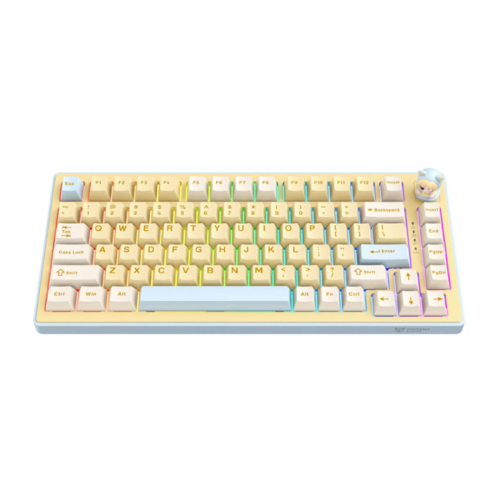 Tastiera Gaming Meccanica Onikuma MT707 Tri-Mode RGB Gialla Tastiera Gaming Meccanica Onikuma MT707 Tri-Mode RGB Gialla