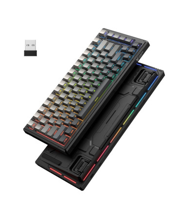 Onikuma G83 Tastiera Meccanica Gaming Tri-Mode Wireless (Nero)
