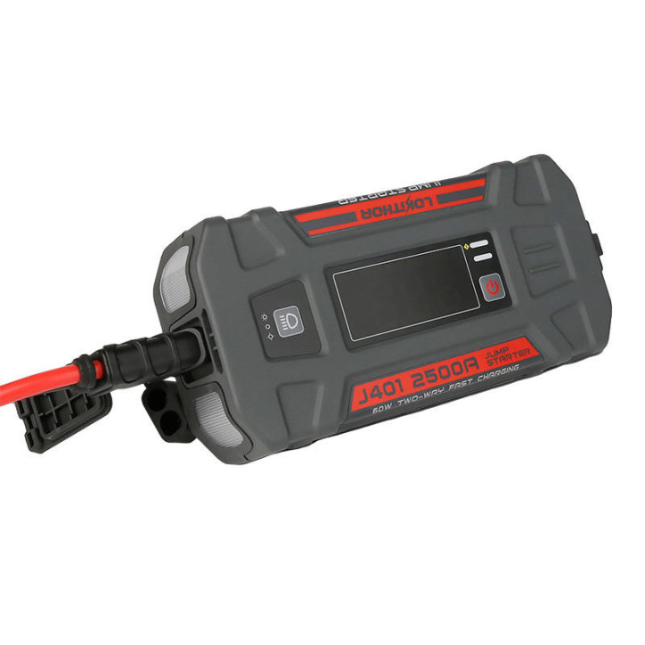 Lokithor J401 Avviatore Emergenza / Booster 2500A + Powerbank 20000mAh + Torcia 4-in-1