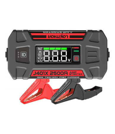 Lokithor J401X Jump Starter / Booster 2500A + Powerbank 20000mAh + Flashlight 4-in-1 Device working in -40°C