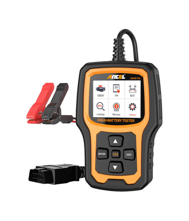 Ancel AD410 PRO Scanner Diagnostico OBD2 e Tester Batteria