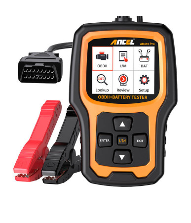 Ancel AD410 PRO Scanner Diagnostico OBD2 e Tester Batteria