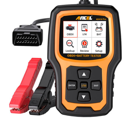 Scanner Diagnostico 2in1 OBD2 e Tester Batteria Ancel AD410 PRO