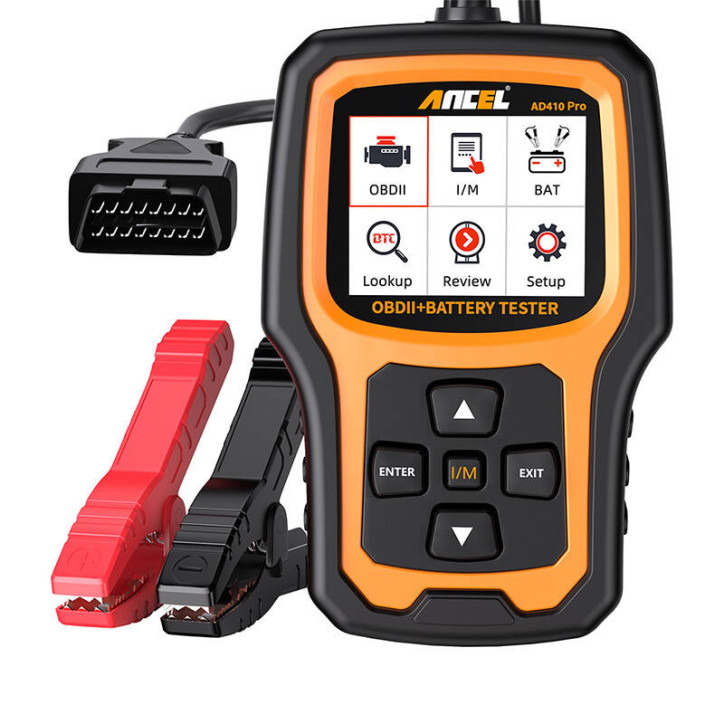 Scanner Diagnostico 2in1 OBD2 e Tester Batteria Ancel AD410 PRO