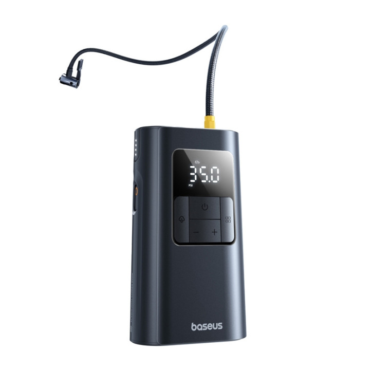 Baseus PrimeTrip VA1 Pompa 2-in-1 con Torcia Nera