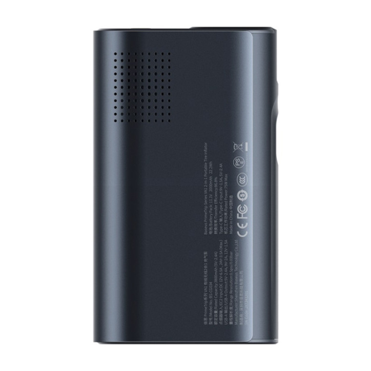 Baseus PrimeTrip VA1 Pompa 2-in-1 con Torcia Nera