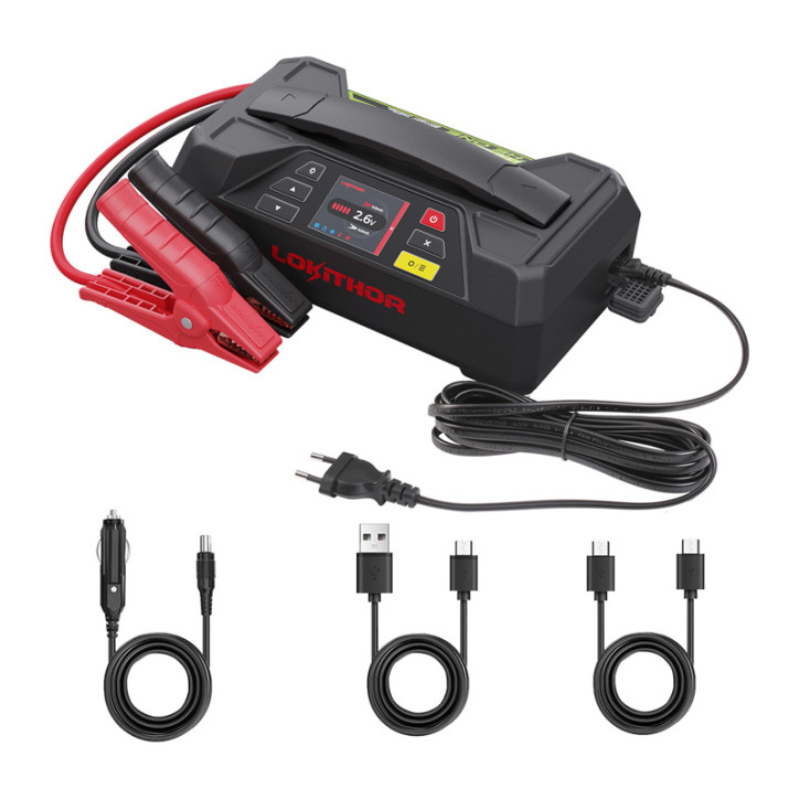 Lokithor JTC4250 Avviatore d'Emergenza 4250A 89.6Wh LiFePO4