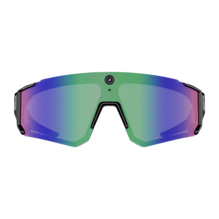 Occhiali da Sole Sportivi Colmi V06 AI (Nero con Lenti Blu)
