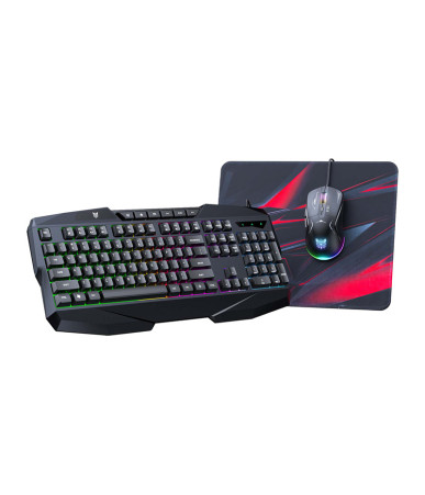 Onikuma TZ3006 Kit Tastiera, Mouse e Tappetino Mouse Gaming 3-in-1 Nero