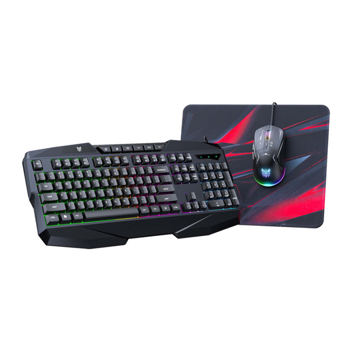 Onikuma TZ3006 Kit Tastiera, Mouse e Tappetino Mouse Gaming 3-in-1 Nero Onikuma TZ3006 Kit Tastiera, Mouse e Tappetino Mouse Gaming 3-in-1 Nero