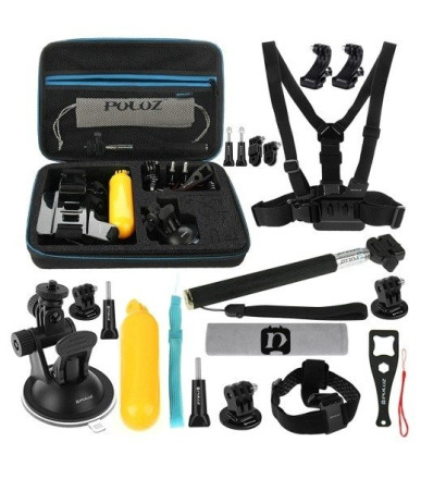 Puluz Kit 20 Accessori per Action Camera (inclusa Osmo Action 5 Pro) PKT11