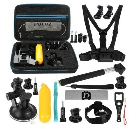 Puluz Kit 20 Accessori per Action Camera (inclusa Osmo Action 5 Pro) PKT11