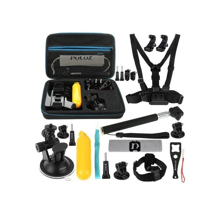 Puluz Kit 20 Accessori per Action Camera (inclusa Osmo Action 5 Pro) PKT11 Puluz Kit 20 Accessori per Action Camera (inclusa Osmo Action 5 Pro) PKT11