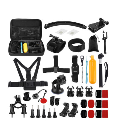 Set 50 Accessori Puluz per Action Cam PKT39