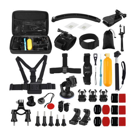 Set 50 Accessori Puluz per Action Cam PKT39
