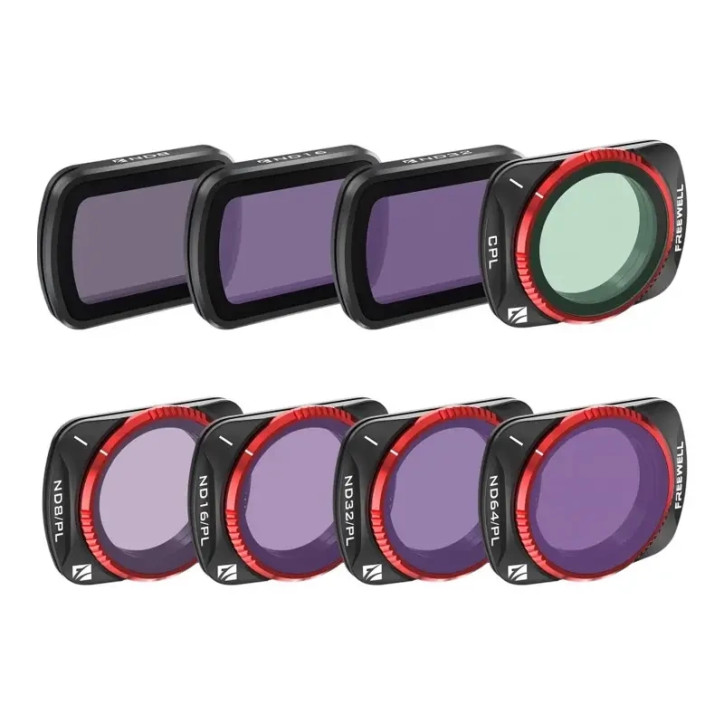 Set 8 filtri Freewell DJI Osmo Pocket 3