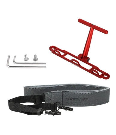 Mount with strap Sunnylife for DJI RC / RC 2 controller (red) ZJ764-R
