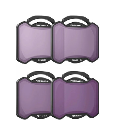 Set 4 filtri ND8,16,32,64 Freewell per DJI Avata 2
