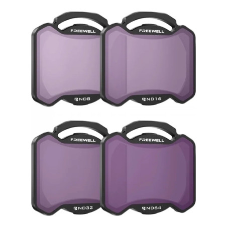 Set 4 filtri ND8,16,32,64 Freewell per DJI Avata 2