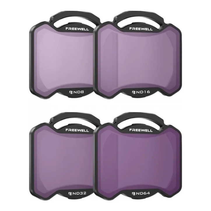 Set 4 filtri ND8,16,32,64 Freewell per DJI Avata 2