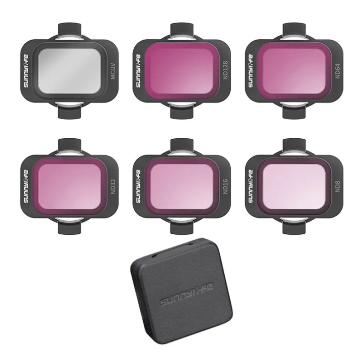 Set 6 filtri Sunnylife MCUV, ND8/16/34/64/128 per DJI Avata 2