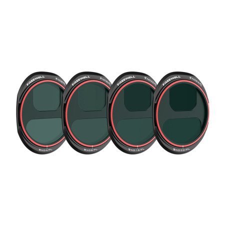 Freewell Set Filtri ND/PL per DJI Mavic 4 Pro Giorno Luminoso (4pz)