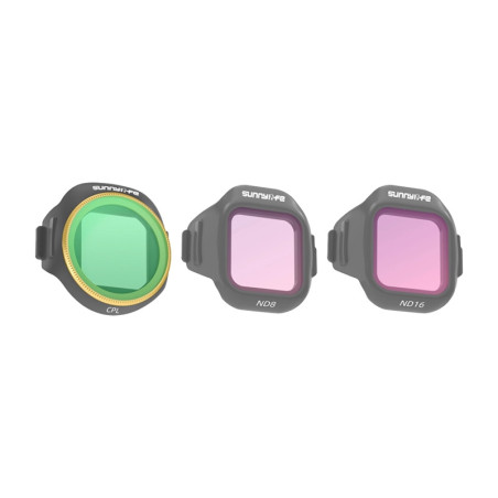 Set 3 filtri Sunnylife CPL + ND8 + ND16 per MINI 5 Pro