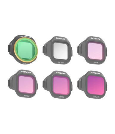Set 6 filtri Sunnylife MCUV + CPL + ND8 + ND16 + ND32 + ND64 per MINI 5 Pro