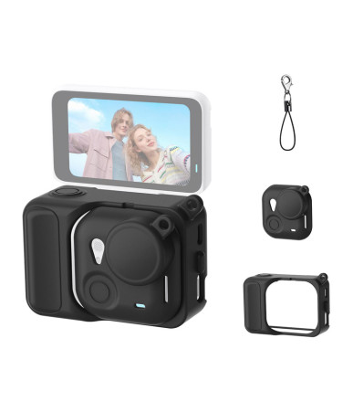 Custodia protettiva in silicone Puluz per Insta360 Go 3 Nero