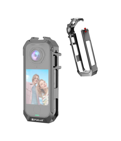 Custodia protettiva Puluz Metal per Insta 360 X4 Air (Grigio)