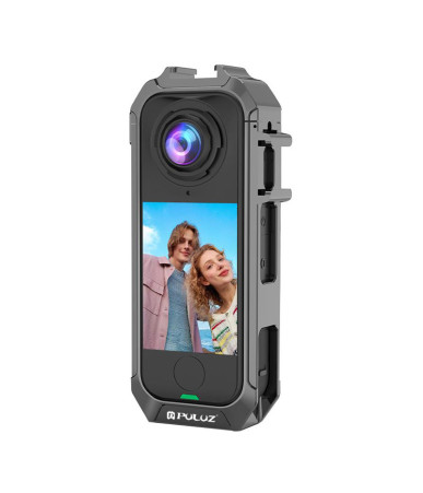 Custodia protettiva Puluz Metal per Insta 360 X4 Air (Grigio)