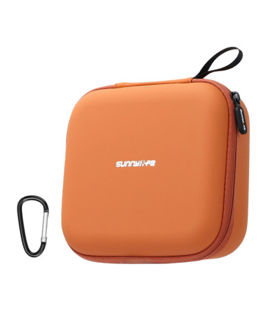 Sunnylife Custodia in Pelle con Tasca a Rete per DJI Neo 2 Arancione