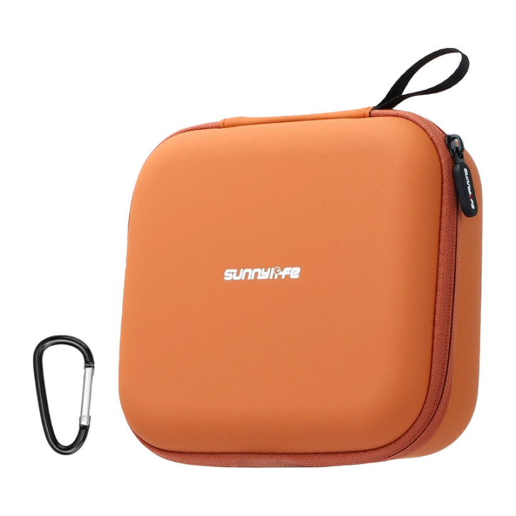 Sunnylife Custodia in Pelle con Tasca a Rete per DJI Neo 2 Arancione