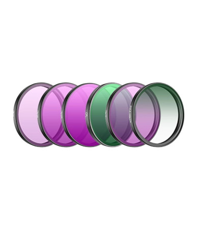 Filter set for DJI Action 6 (CPL/ND8/16/32/64/Black Mist 1/4)