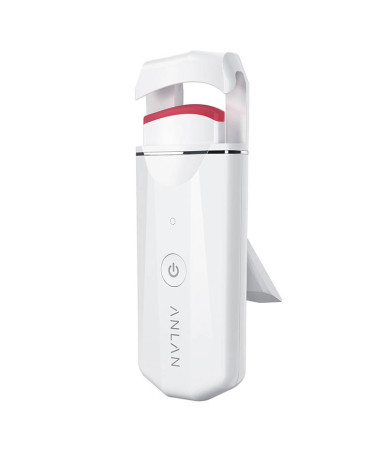 Anlan 04-AJMJ14-001 - Arricciacapelli Elettrico Riscaldato (Bianco)