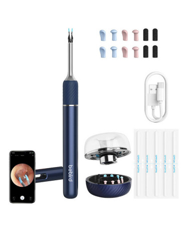Otoscopio con telecamera per pulizia orecchie Bebird Note 5 pro (Blu)