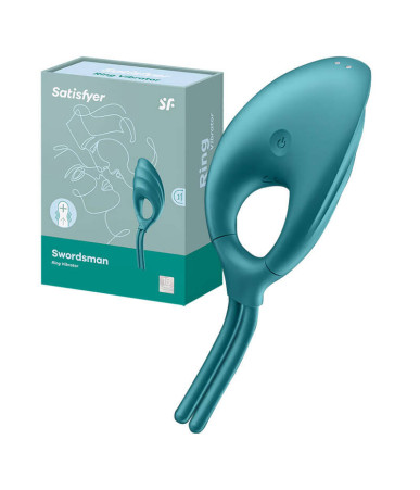 Vibrating ring Satisfyer Swordsman (green)